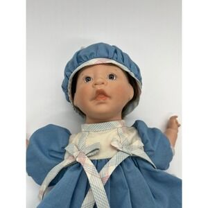 Lee Middleton Teeny Weeny Preemy Baby Boy Doll 15" Brown Hair 1984